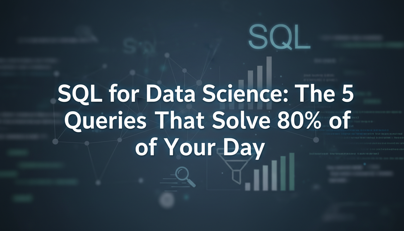 SQL for Data Science: The 5 Queries That Solve 80% of Your Day